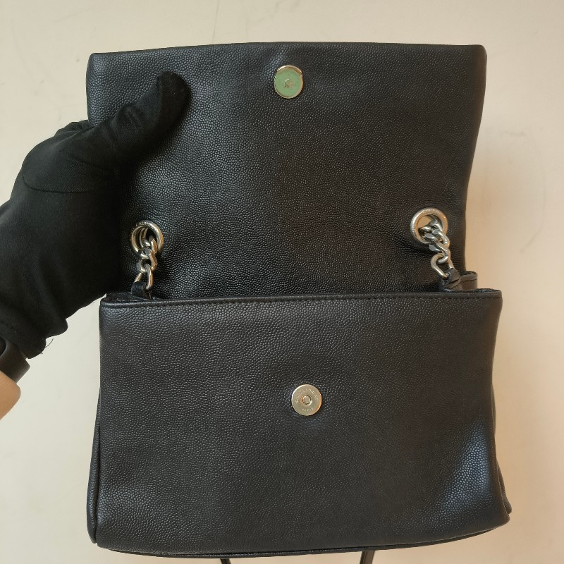 【🐴馬上下單最優惠】🧧限時降價至2/11（原$28800）㊣✨YSL✨SAINT LAURENT 聖羅蘭 West Hollywood Bag深藍色 魚子醬  鏈條 掀蓋 多夾層 相機包 斜背包 肩背包/二手精品/保證正品🌳二手樹屋🌳-39