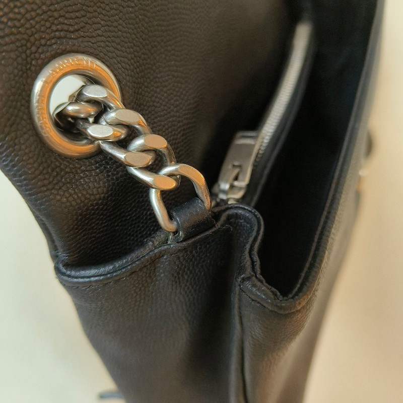 【🐴馬上下單最優惠】🧧限時降價至2/11（原$28800）㊣✨YSL✨SAINT LAURENT 聖羅蘭 West Hollywood Bag深藍色 魚子醬  鏈條 掀蓋 多夾層 相機包 斜背包 肩背包/二手精品/保證正品🌳二手樹屋🌳-49