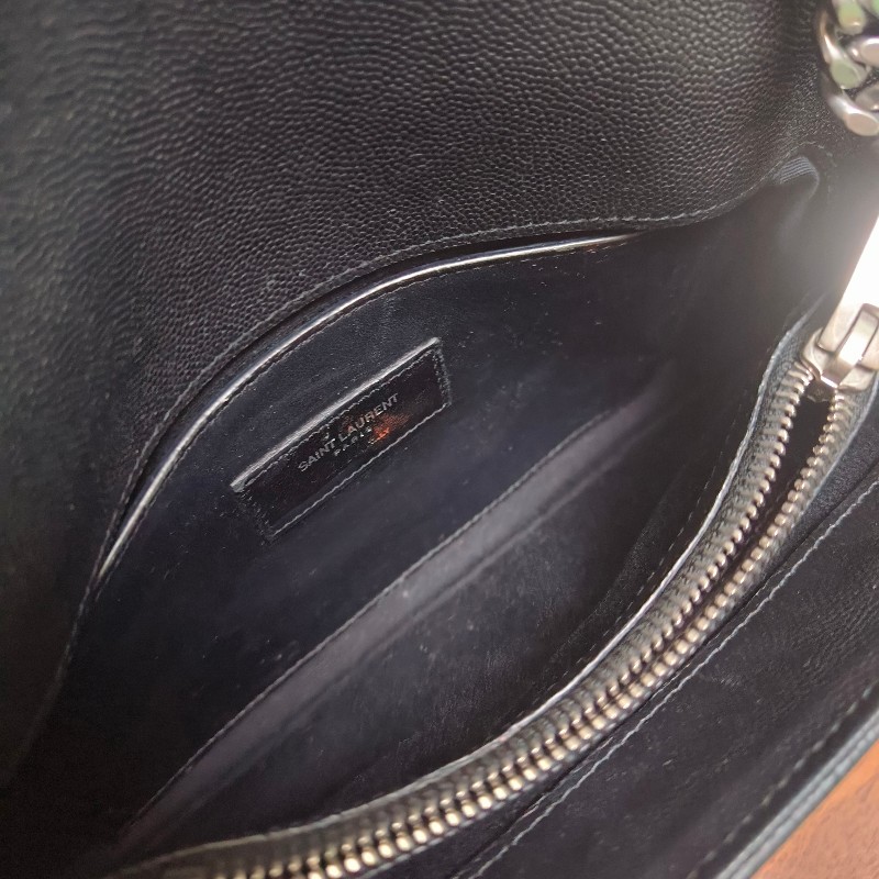 【🐴馬上下單最優惠】🧧限時降價至2/11（原$28800）㊣✨YSL✨SAINT LAURENT 聖羅蘭 West Hollywood Bag深藍色 魚子醬  鏈條 掀蓋 多夾層 相機包 斜背包 肩背包/二手精品/保證正品🌳二手樹屋🌳-62