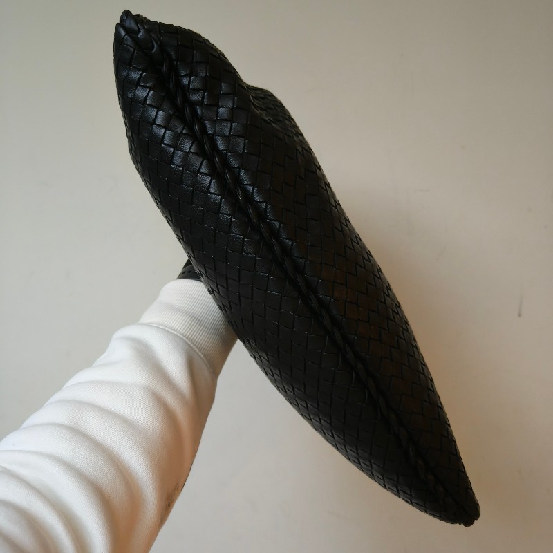 【8成新】㊣✨Bottega Veneta ✨寶緹嘉 BV Hop Bag 羊皮 黑色 編織 手提包 肩背包 腋下包 月牙包 /二手包/二手精品/保證正品🌳二手樹屋🌳-6