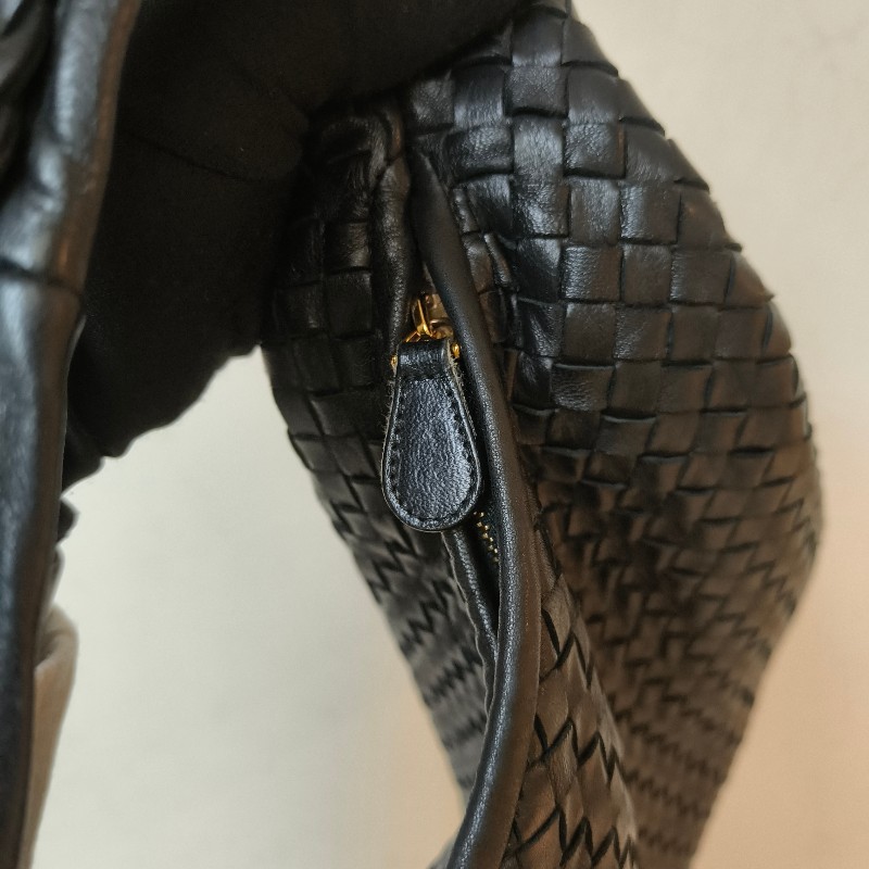 【8成新】㊣✨Bottega Veneta ✨寶緹嘉 BV Hop Bag 羊皮 黑色 編織 手提包 肩背包 腋下包 月牙包 /二手包/二手精品/保證正品🌳二手樹屋🌳-30