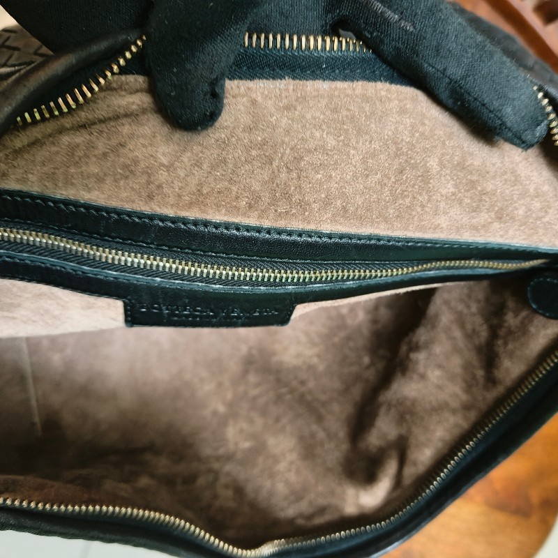 【8成新】㊣✨Bottega Veneta ✨寶緹嘉 BV Hop Bag 羊皮 黑色 編織 手提包 肩背包 腋下包 月牙包 /二手包/二手精品/保證正品🌳二手樹屋🌳-42