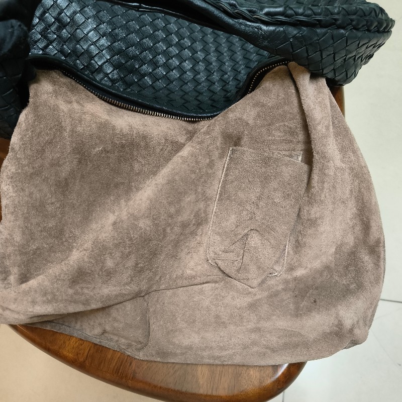 【8成新】㊣✨Bottega Veneta ✨寶緹嘉 BV Hop Bag 羊皮 黑色 編織 手提包 肩背包 腋下包 月牙包 /二手包/二手精品/保證正品🌳二手樹屋🌳-43
