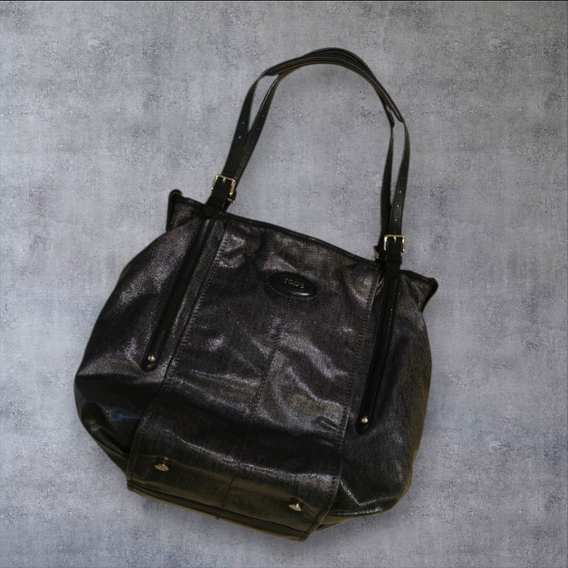 ㊣✨TOD'S✨陶德斯(附盒子) 牛仔藍 皮革 輕量 多背法 手提包 斜背包 肩背包 斜背包/二手包/二手精品/保證正品-1