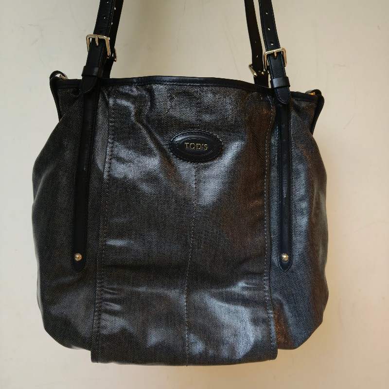 ㊣✨TOD'S✨陶德斯(附盒子) 牛仔藍 皮革 輕量 多背法 手提包 斜背包 肩背包 斜背包/二手包/二手精品/保證正品-2