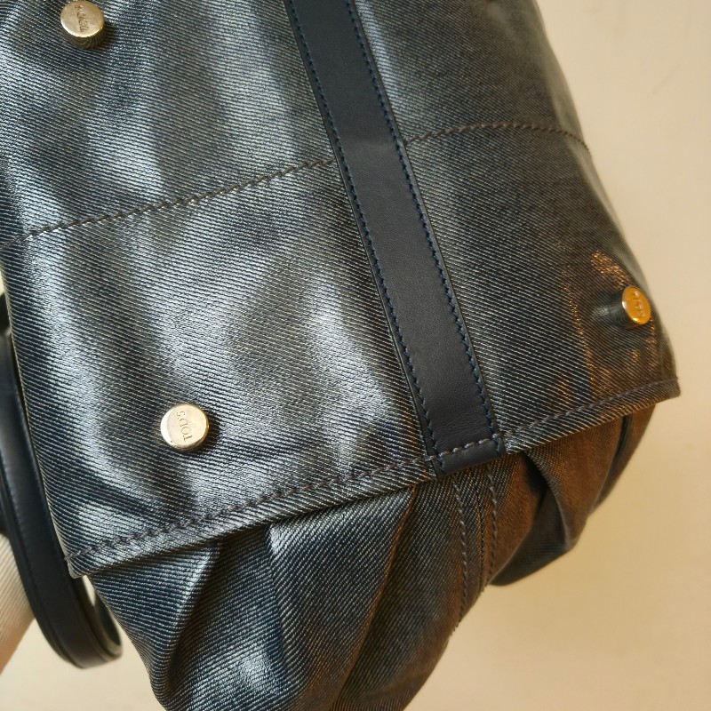 ㊣✨TOD'S✨陶德斯(附盒子) 牛仔藍 皮革 輕量 多背法 手提包 斜背包 肩背包 斜背包/二手包/二手精品/保證正品-12