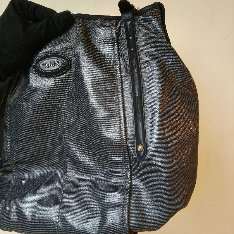 ㊣✨TOD'S✨陶德斯(附盒子) 牛仔藍 皮革 輕量 多背法 手提包 斜背包 肩背包 斜背包/二手包/二手精品/保證正品-16