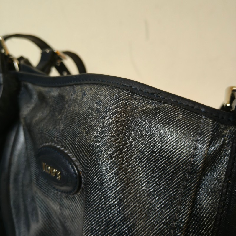 ㊣✨TOD'S✨陶德斯(附盒子) 牛仔藍 皮革 輕量 多背法 手提包 斜背包 肩背包 斜背包/二手包/二手精品/保證正品-20