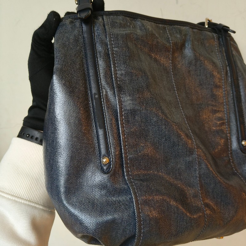 ㊣✨TOD'S✨陶德斯(附盒子) 牛仔藍 皮革 輕量 多背法 手提包 斜背包 肩背包 斜背包/二手包/二手精品/保證正品-25