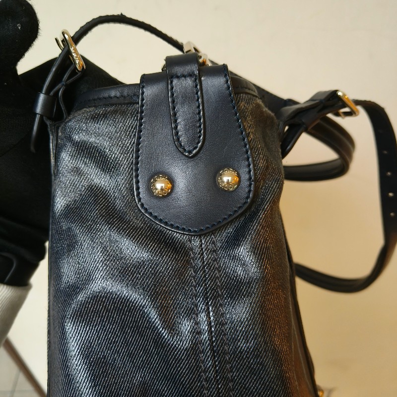 ㊣✨TOD'S✨陶德斯(附盒子) 牛仔藍 皮革 輕量 多背法 手提包 斜背包 肩背包 斜背包/二手包/二手精品/保證正品-30