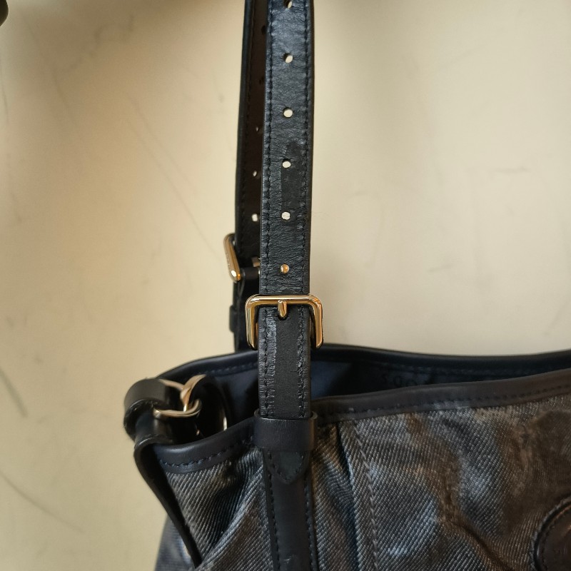 ㊣✨TOD'S✨陶德斯(附盒子) 牛仔藍 皮革 輕量 多背法 手提包 斜背包 肩背包 斜背包/二手包/二手精品/保證正品-35