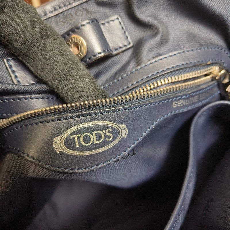 ㊣✨TOD'S✨陶德斯(附盒子) 牛仔藍 皮革 輕量 多背法 手提包 斜背包 肩背包 斜背包/二手包/二手精品/保證正品-59