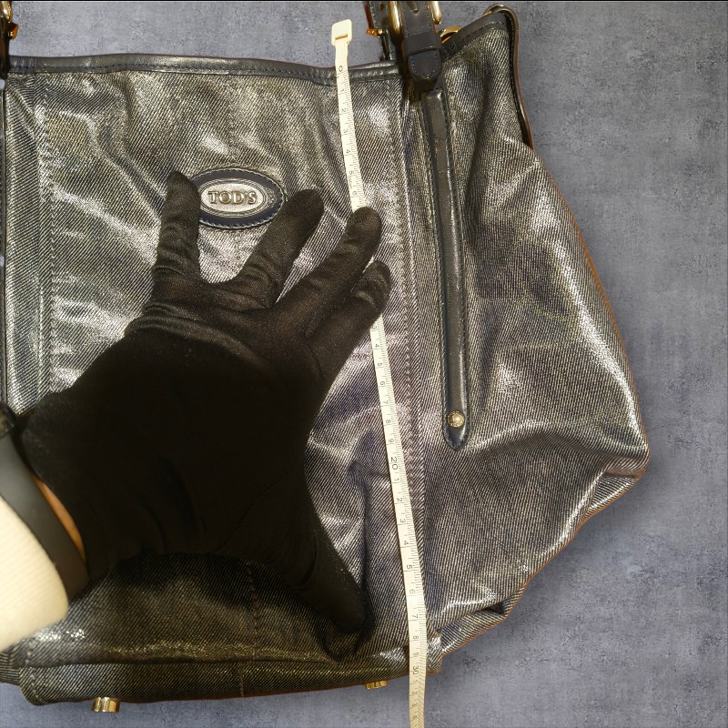 ㊣✨TOD'S✨陶德斯(附盒子) 牛仔藍 皮革 輕量 多背法 手提包 斜背包 肩背包 斜背包/二手包/二手精品/保證正品-65