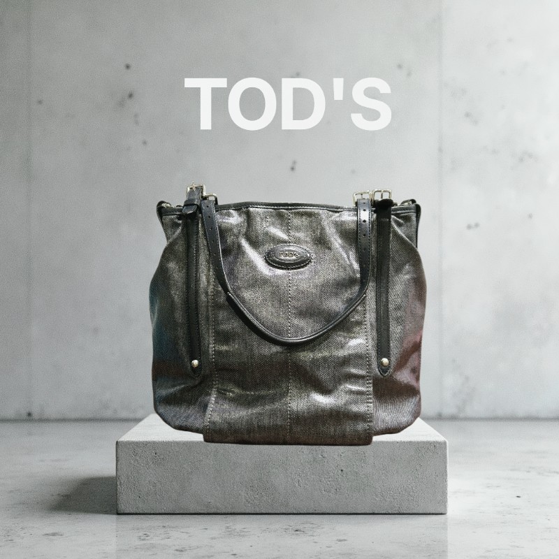 ㊣✨TOD'S✨陶德斯(附盒子) 牛仔藍 皮革 輕量 多背法 手提包 斜背包 肩背包 斜背包/二手包/二手精品/保證正品-0