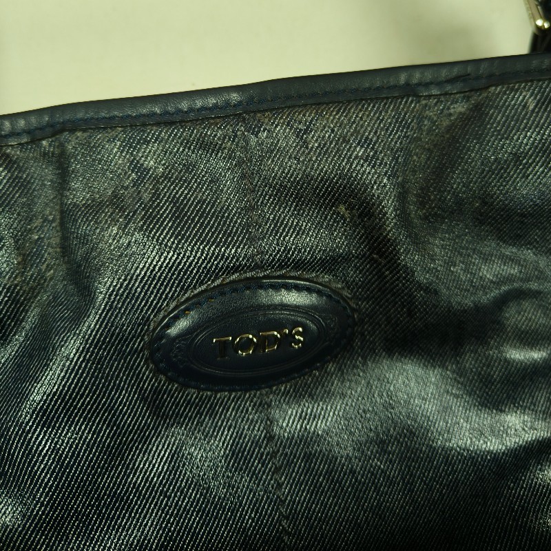 ㊣✨TOD'S✨陶德斯(附盒子) 牛仔藍 皮革 輕量 多背法 手提包 斜背包 肩背包 斜背包/二手包/二手精品/保證正品-64