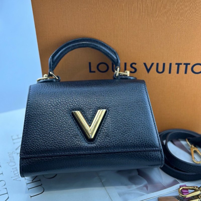 芯片款 路易威登/Louis Vuitton Twist One Handle黑金小號扭扭包-6