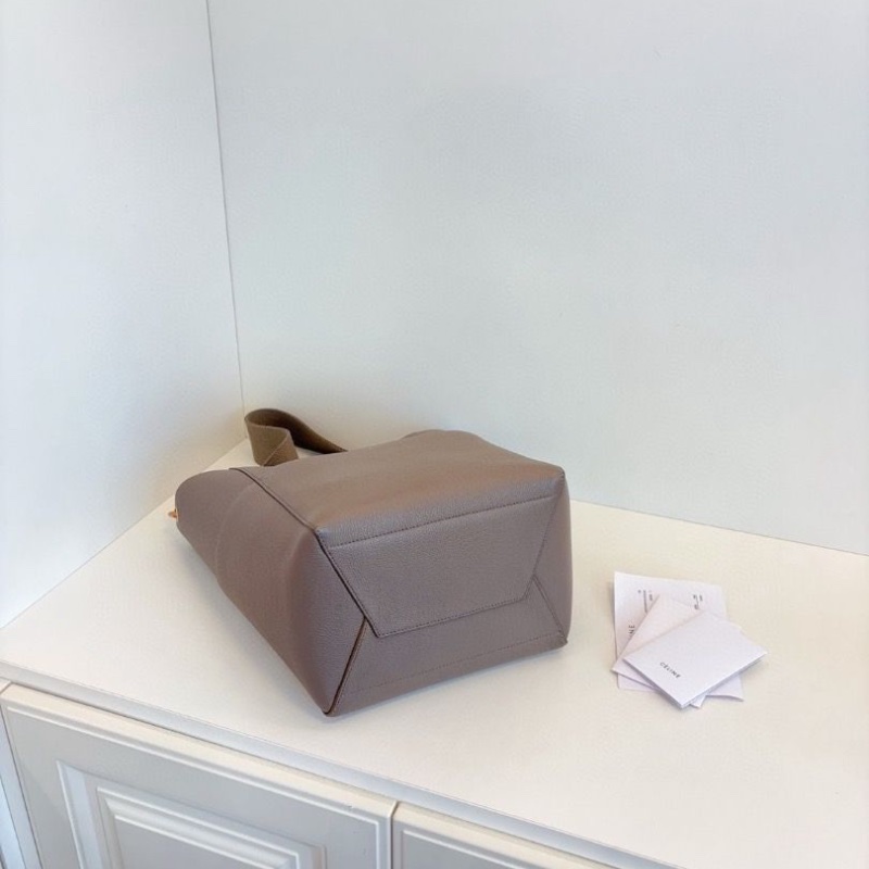 Celine Sangle大象灰🐘顆粒牛皮水桶包 23*32*16 99新配件塵袋-3