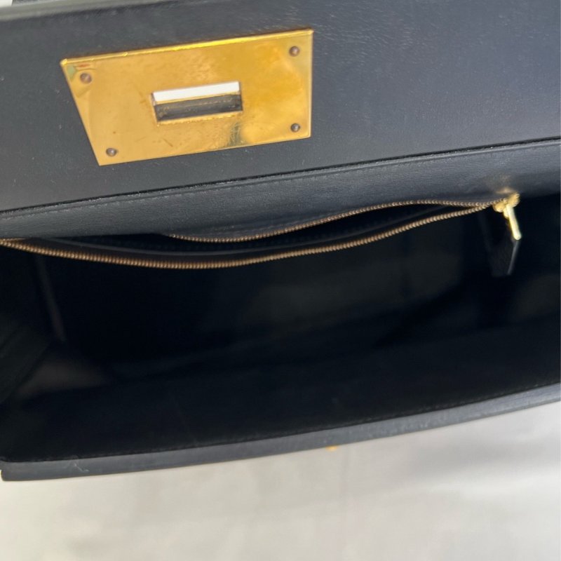 Hermes愛馬仕2424 黑金手提包 袁詠儀同款-8