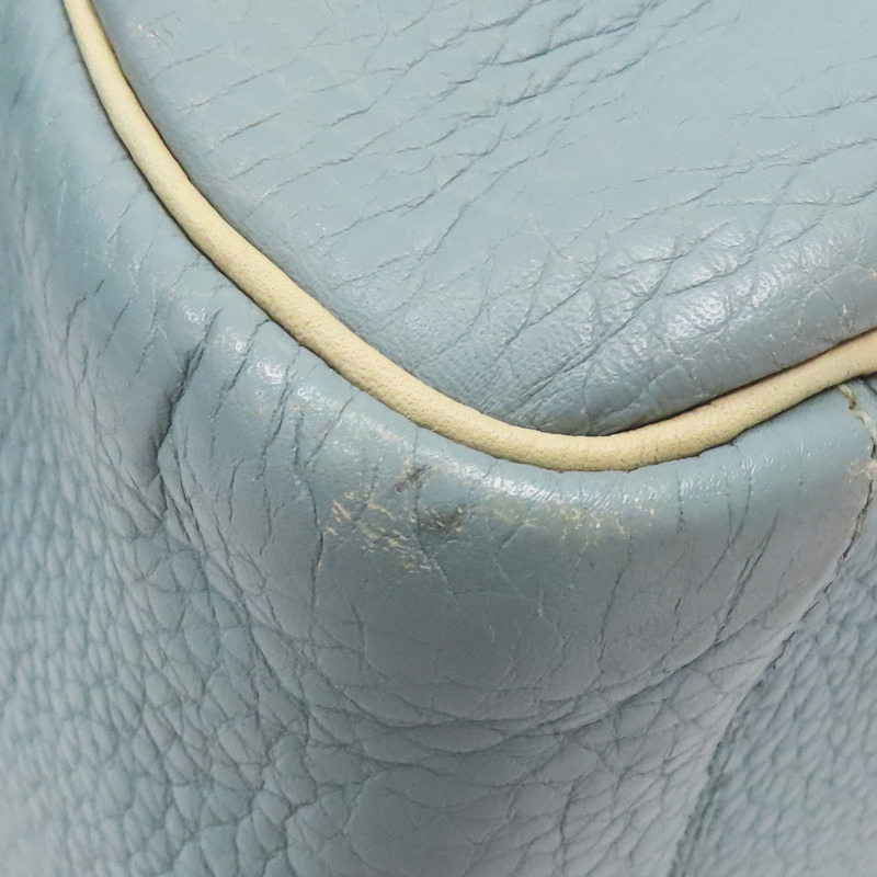 【再降價】藍/白色 Taurillon牛皮 Lindy 30 肩背包 □M刻 銀扣【HERMES 愛馬仕】 M刻印 Ciel/Parchemin-10