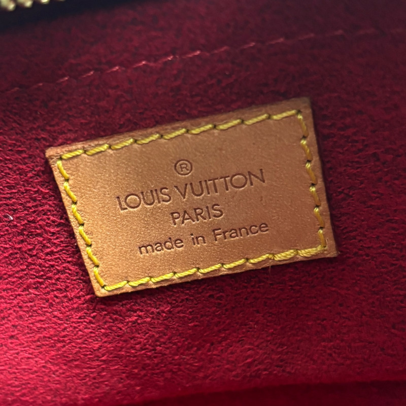 棕色 原花帆布 Pochette Croissant 肩背包 【LOUIS VUITTON LV 路易威登】 M51510-4