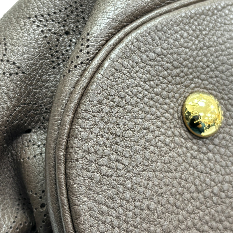 大象灰 Mahina 皮革 L 肩背手提包【LOUIS VUITTON LV 路易威登】 M93821-11