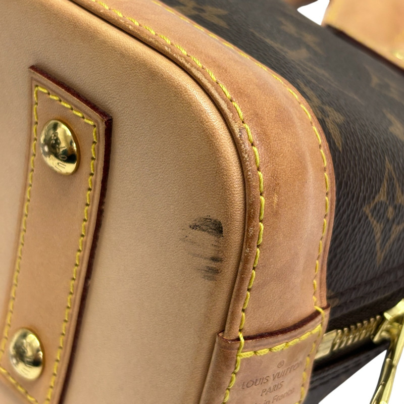 棕色 原花帆布 Alma BB 兩用包【LOUIS VUITTON LV 路易威登】 M46990-10