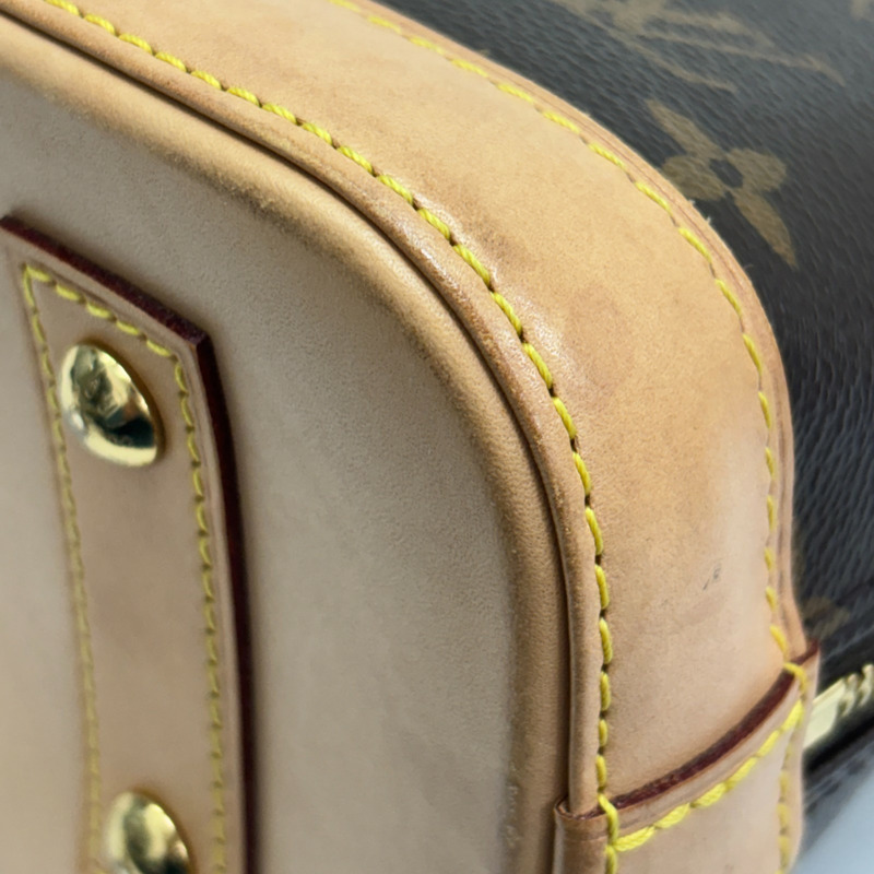 棕色 原花帆布 Alma BB 兩用包【LOUIS VUITTON LV 路易威登】 M46990-12