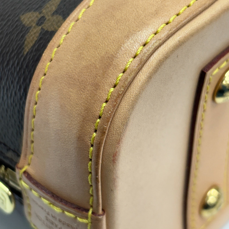 棕色 原花帆布 Alma BB 兩用包【LOUIS VUITTON LV 路易威登】 M46990-13