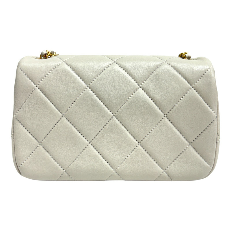 灰色 菱格紋 羊革 COCO 20 肩背包【CHANEL 香奈兒】 AS4861-2