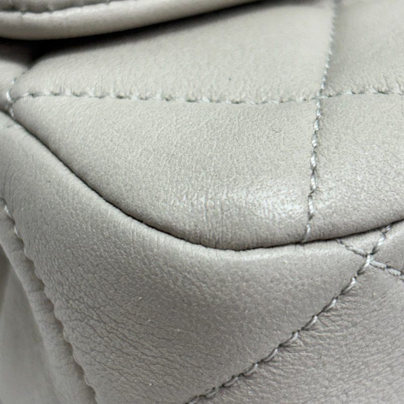 灰色 菱格紋 羊革 COCO 20 肩背包【CHANEL 香奈兒】 AS4861-12