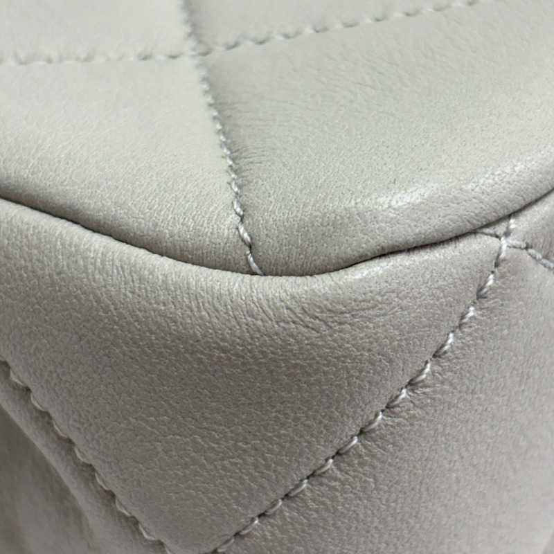 灰色 菱格紋 羊革 COCO 20 肩背包【CHANEL 香奈兒】 AS4861-14