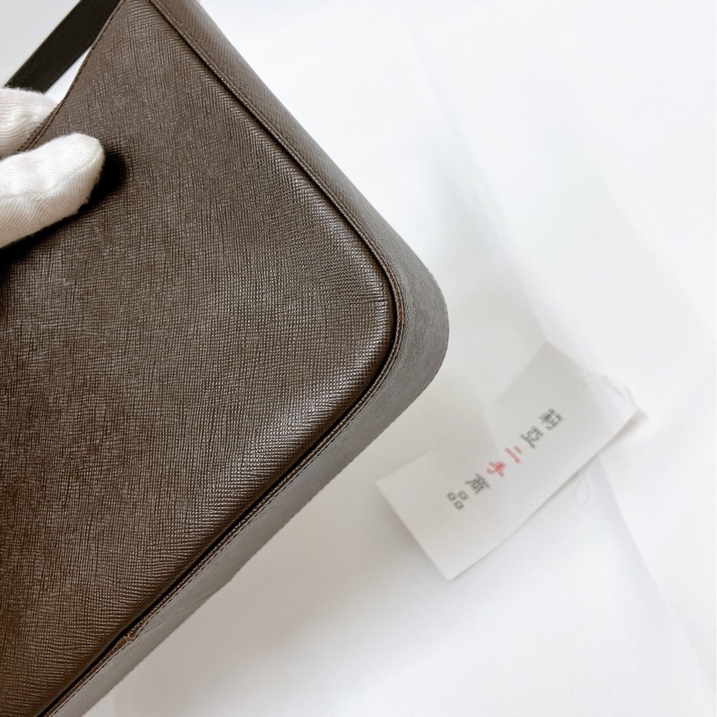 莉亞精品♡ Burberry vintage腋下包 咖 二手-9