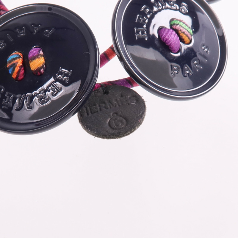 HERMES 絲質Petit H Button Bracelet手帶-4