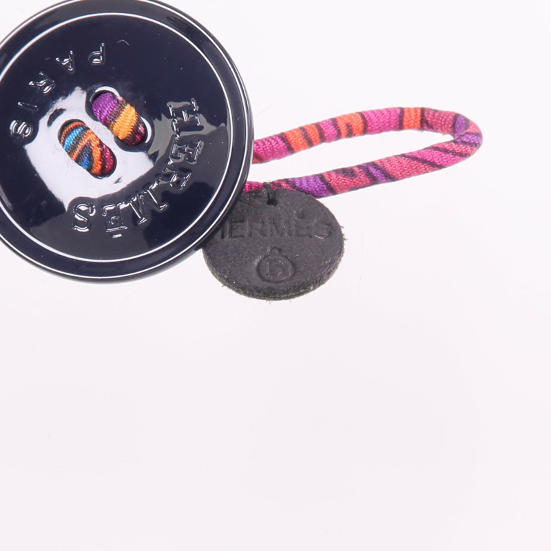 HERMES 絲質Petit H Button Bracelet手帶-5