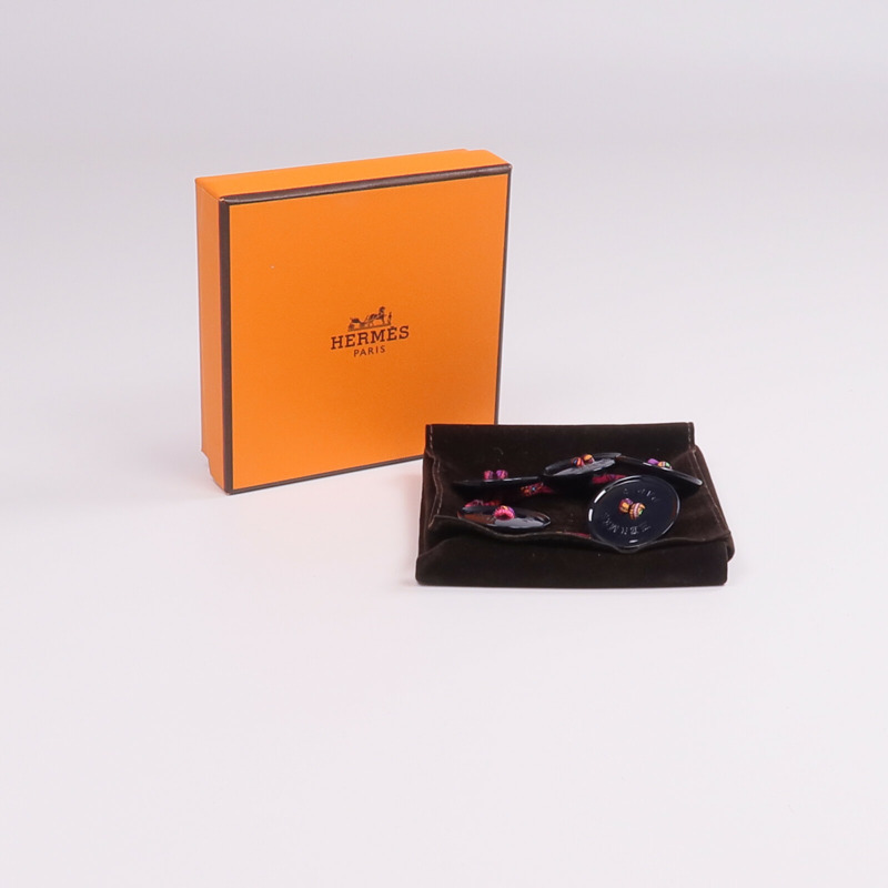 HERMES 絲質Petit H Button Bracelet手帶-8