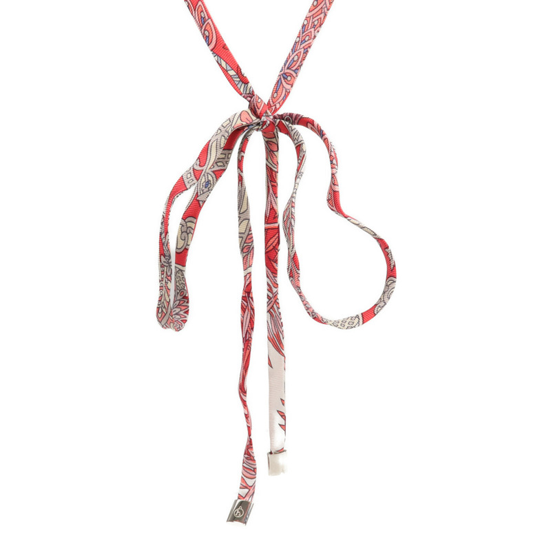HERMES 絲質Necklace/Bracelet銀扣項鍊/手帶-1