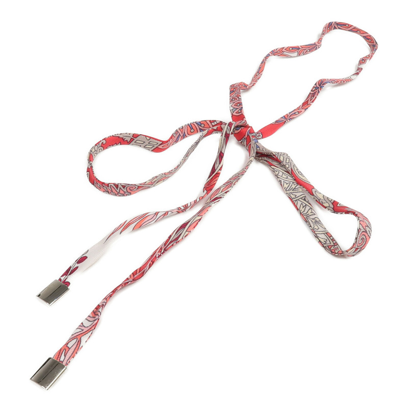 HERMES 絲質Necklace/Bracelet銀扣項鍊/手帶-2