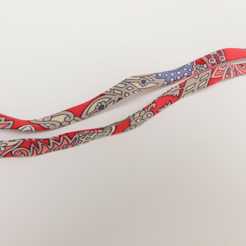 HERMES 絲質Necklace/Bracelet銀扣項鍊/手帶-5