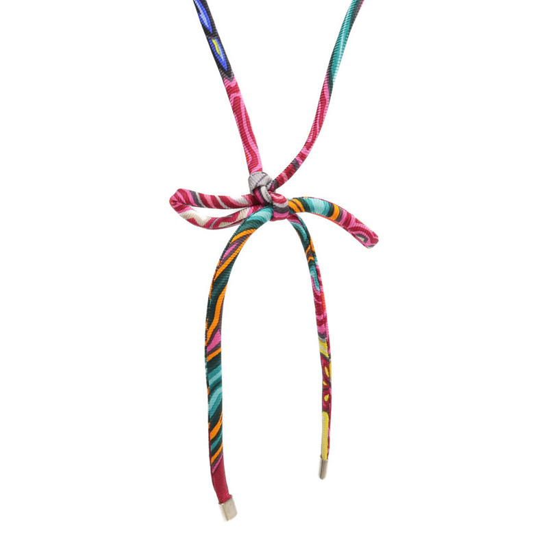 HERMES 絲質Necklace/Bracelet銀扣項鍊/手帶-1