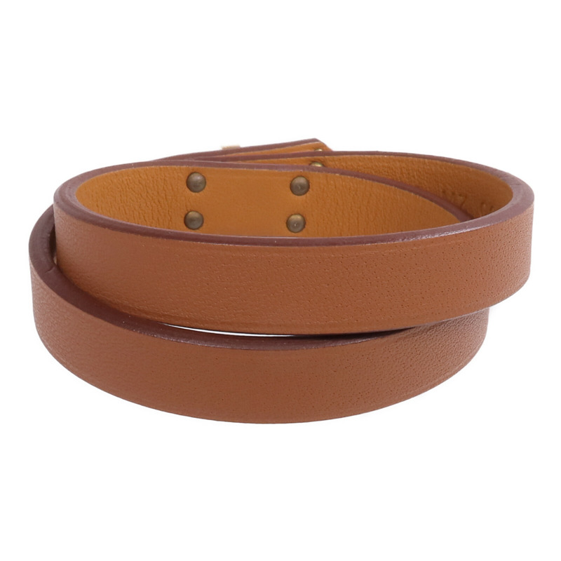 HERMES Swift皮革Mini Kelly Double Tour Bracelet金扣手帶-2