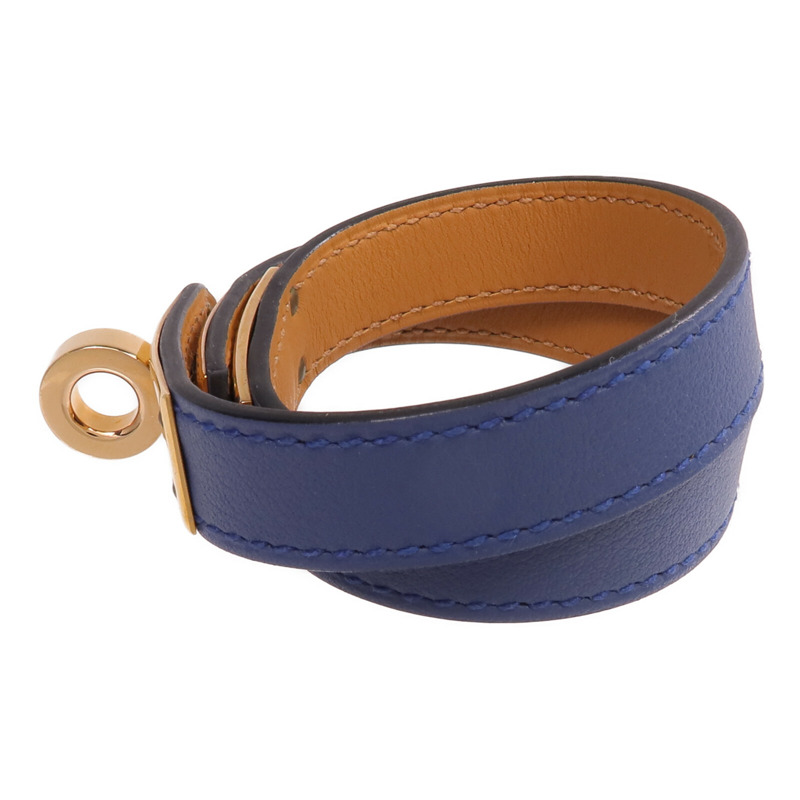 HERMES Swift皮革Kelly Double Tour Bracelet金扣手帶-1