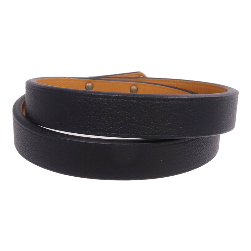 HERMES Swift皮革Mini Kelly Double Tour Bracelet金扣手帶Noir-2