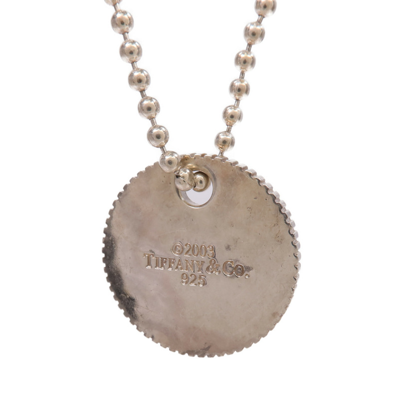 TIFFANY＆CO 925純銀Round Disc Necklace項鍊-2