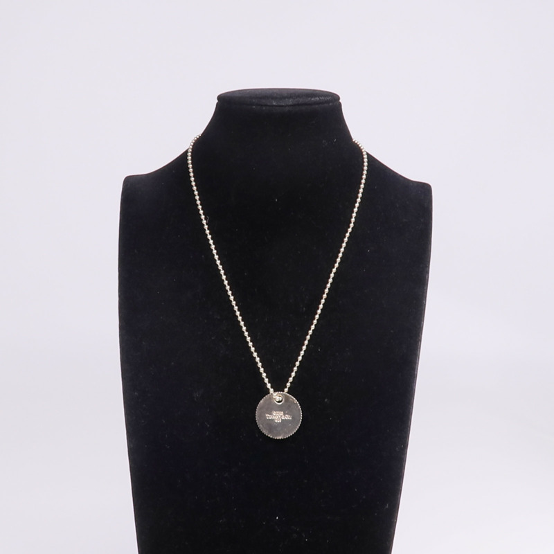 TIFFANY＆CO 925純銀Round Disc Necklace項鍊-9