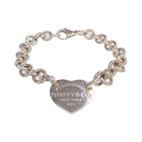 TIFFANY＆CO 925純銀Return To Heart Tag Bracelet手鏈