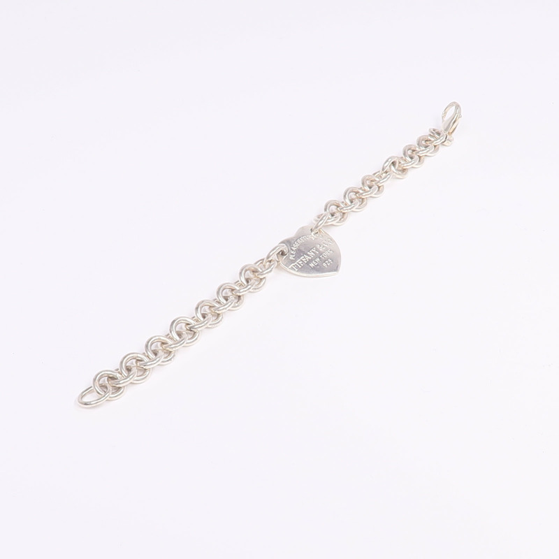 TIFFANY＆CO 925純銀Return To Heart Tag Bracelet手鏈-6