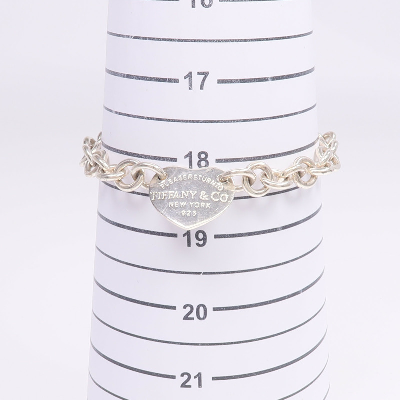 TIFFANY＆CO 925純銀Return To Heart Tag Bracelet手鏈-9