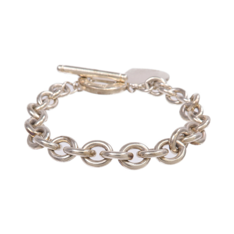TIFFANY&CO 925純銀Return To Heart Tag Bracelet手鏈-2