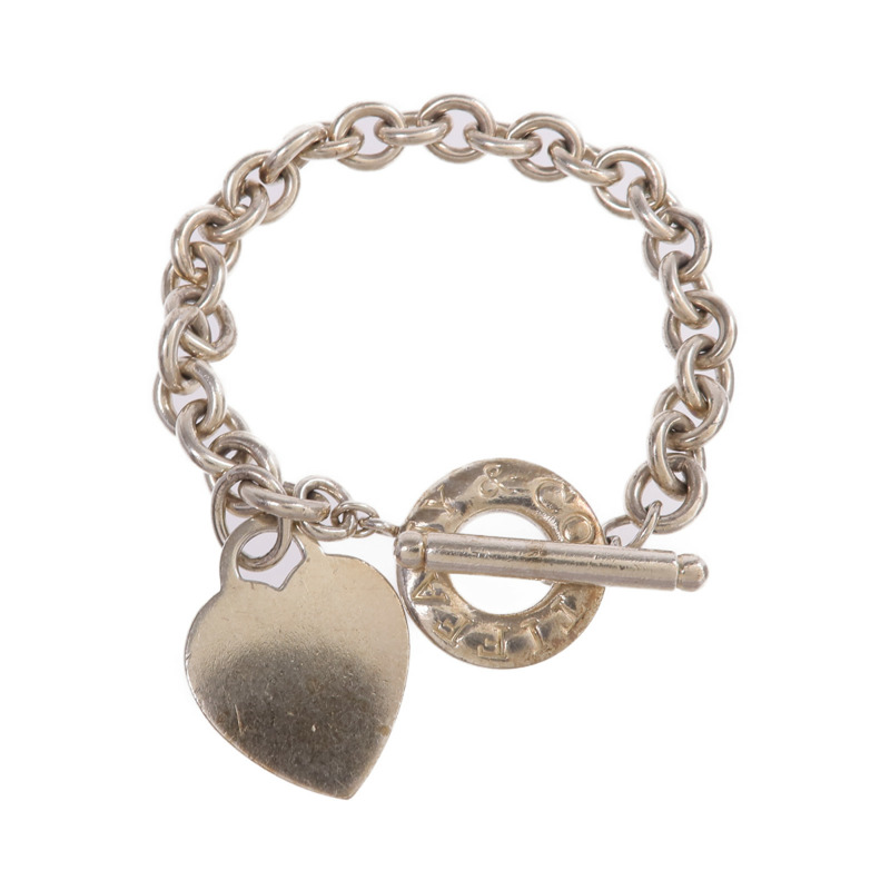 TIFFANY&CO 925純銀Return To Heart Tag Bracelet手鏈-3