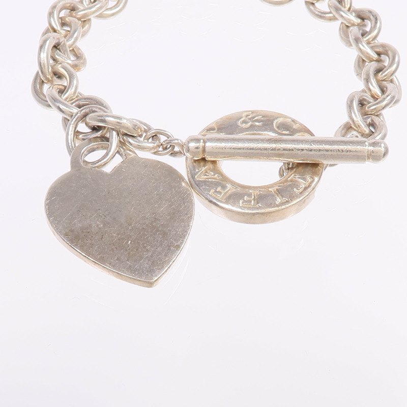 TIFFANY&CO 925純銀Return To Heart Tag Bracelet手鏈-4